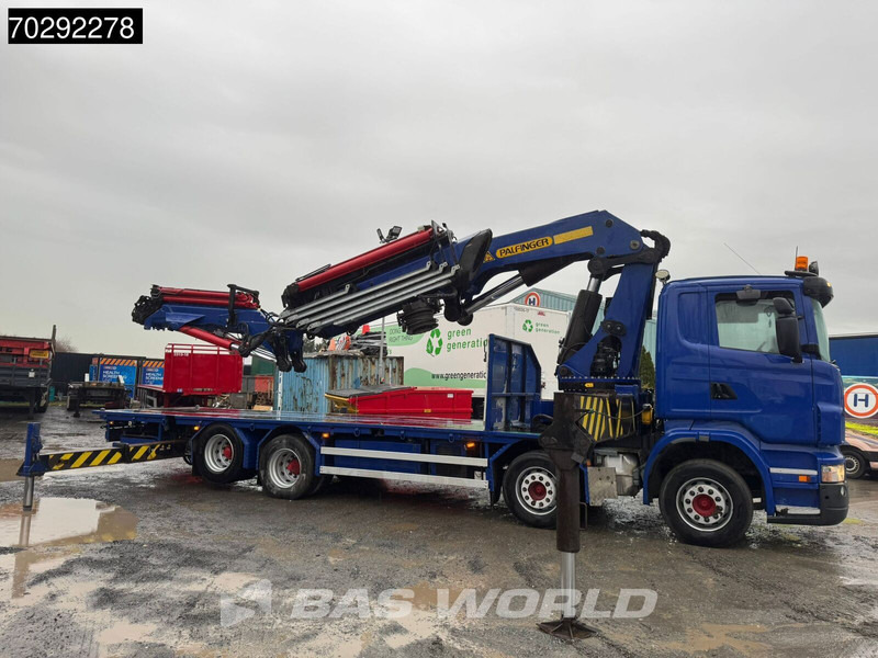 Scania R420 8X2 Palfinger PK100002 Crane Kran + PJ170 JIB Lift Axle Euro 4 - Samochód ciężarowy skrzyniowy/ Platforma, Samochod ciężarowy z HDS: zdjęcie 3 Scania R420 8X2 Palfinger PK100002 Crane Kran + PJ170 JIB Lift Axle Euro 4 - Samochód ciężarowy skrzyniowy/ Platforma, Samochod ciężarowy z HDS: zdjęcie 3