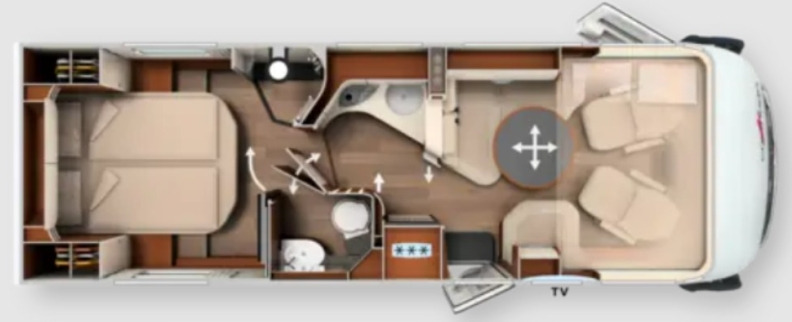 Carthago Chic E-Line I 51 QB - Kamper integra: zdjęcie 1 Carthago Chic E-Line I 51 QB - Kamper integra: zdjęcie 1