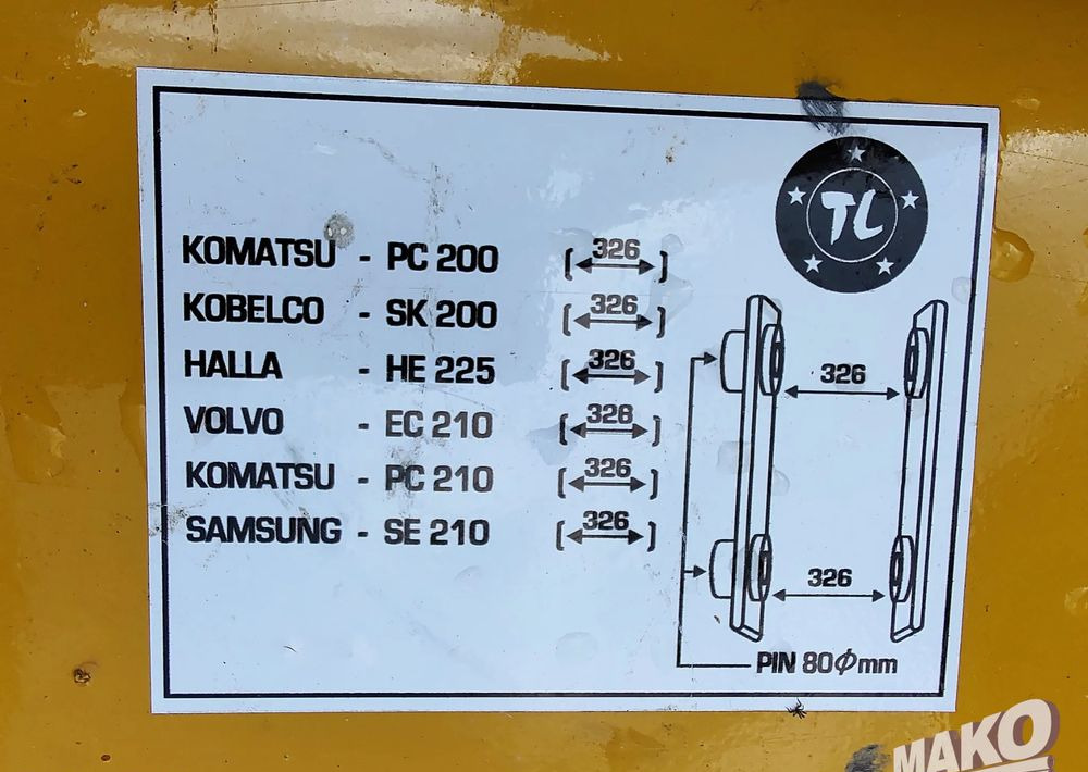 Nowa łyżka TL 107cm do koparki Miller fi 80 - Osprzęt do Maszyn budowlanych: zdjęcie 5 Nowa łyżka TL 107cm do koparki Miller fi 80 - Osprzęt do Maszyn budowlanych: zdjęcie 5
