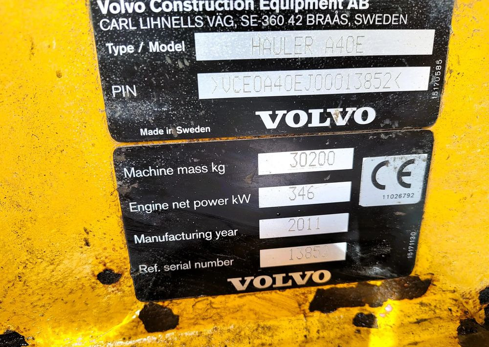 Volvo A40E - Wozidło: zdjęcie 5 Volvo A40E - Wozidło: zdjęcie 5