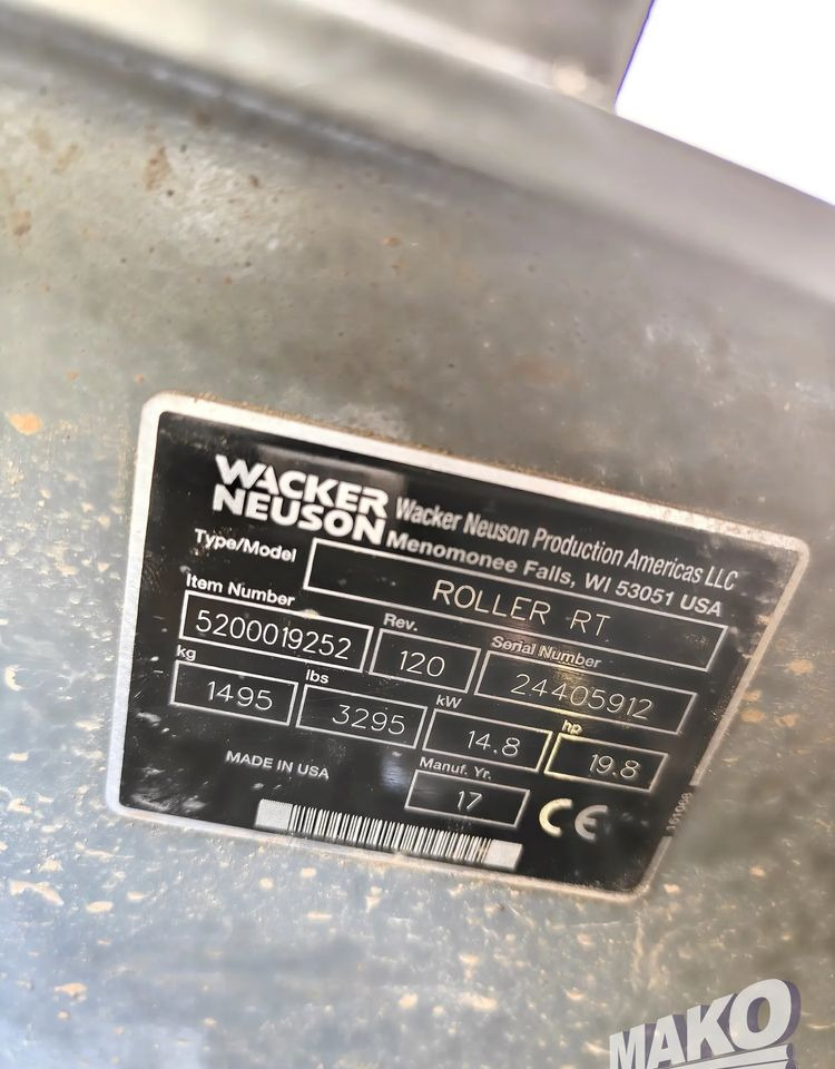Walec Wacker Neuson RTSC3: zdjęcie 12 Walec Wacker Neuson RTSC3: zdjęcie 12