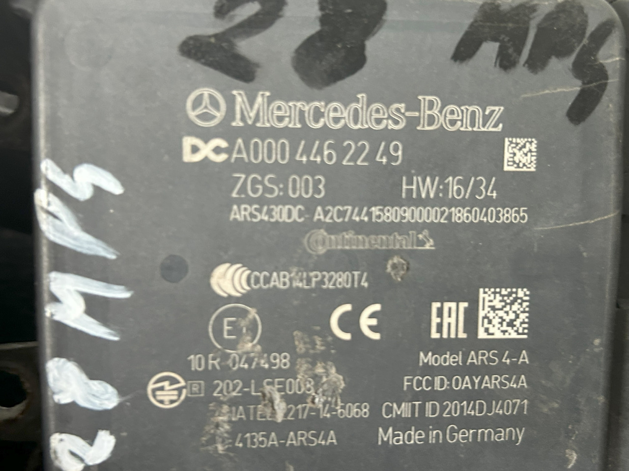 MERCEDES-BENZ RADAR DISTRONIC ACTROS MP4 - ECU: zdjęcie 4 MERCEDES-BENZ RADAR DISTRONIC ACTROS MP4 - ECU: zdjęcie 4