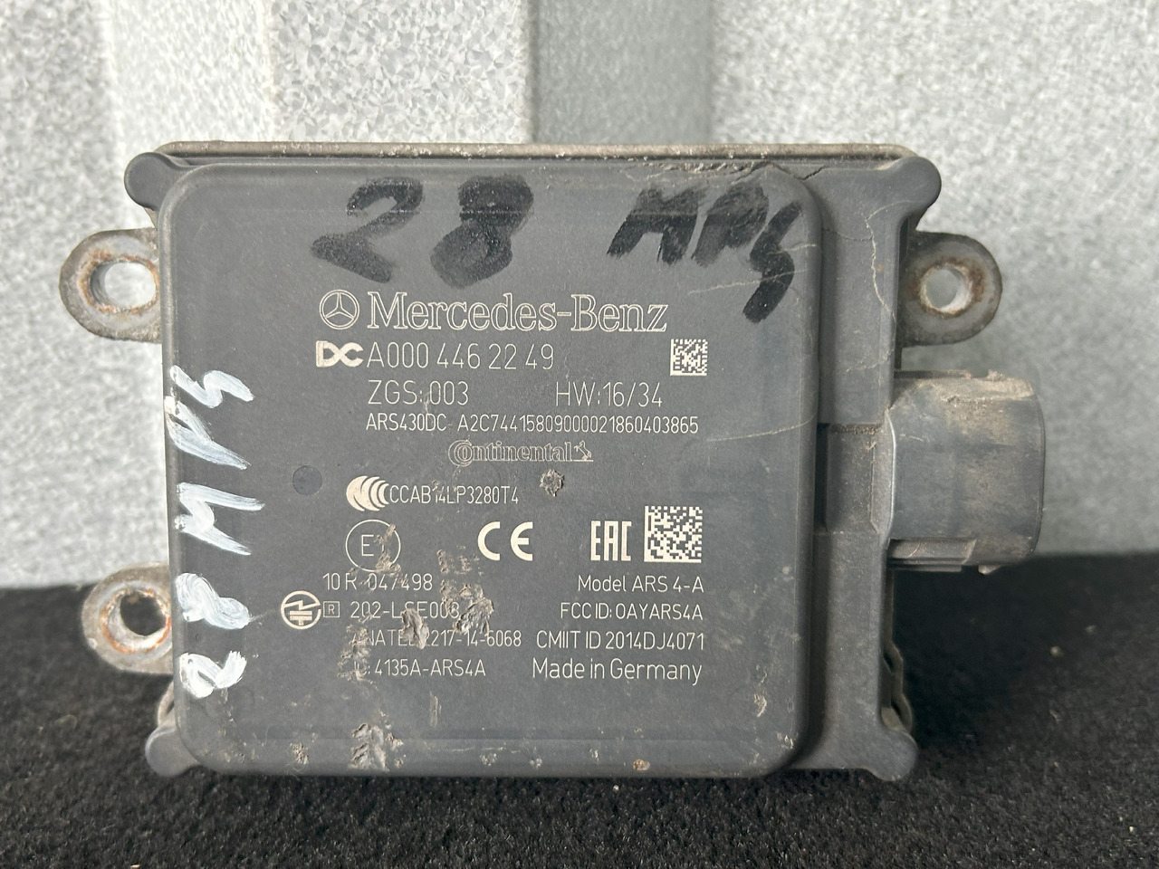 MERCEDES-BENZ RADAR DISTRONIC ACTROS MP4 - ECU: zdjęcie 1 MERCEDES-BENZ RADAR DISTRONIC ACTROS MP4 - ECU: zdjęcie 1