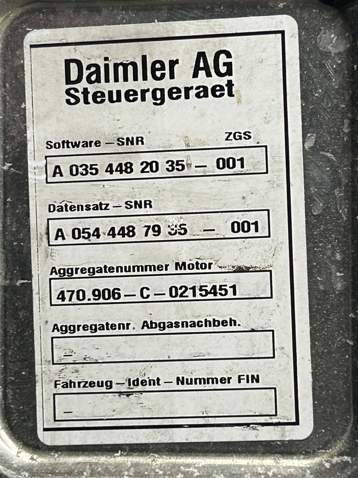 MERCEDES MCM 2.1 ACTROS MP4 OM 470 - ECU do Samochodów ciężarowych: zdjęcie 4 MERCEDES MCM 2.1 ACTROS MP4 OM 470 - ECU do Samochodów ciężarowych: zdjęcie 4