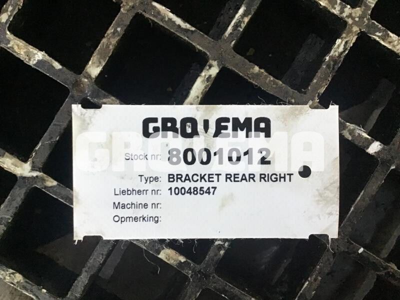 Liebherr Bracket Rear Right - Silnik i części: zdjęcie 2 Liebherr Bracket Rear Right - Silnik i części: zdjęcie 2