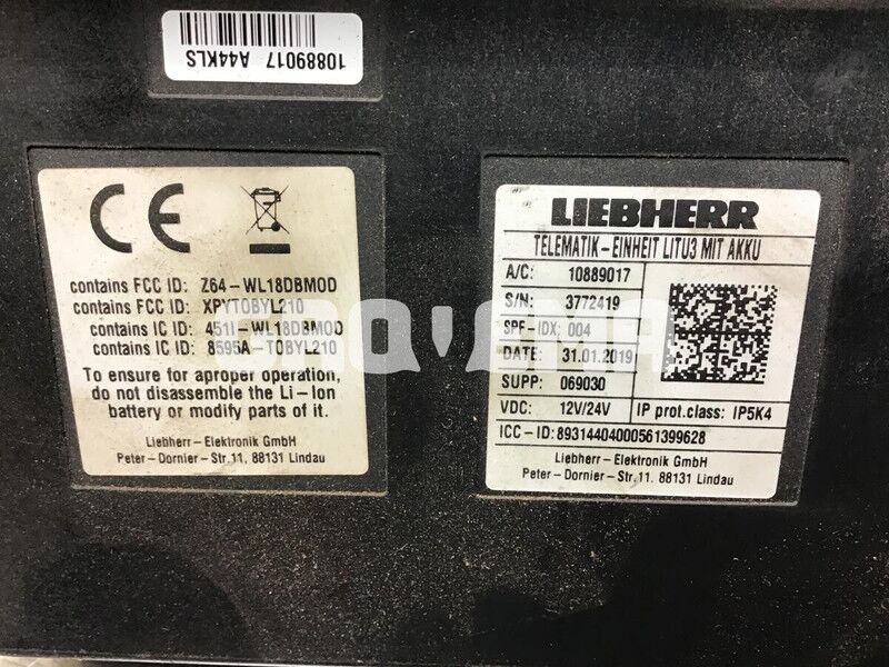 Liebherr Electric Module - ECU: zdjęcie 2 Liebherr Electric Module - ECU: zdjęcie 2