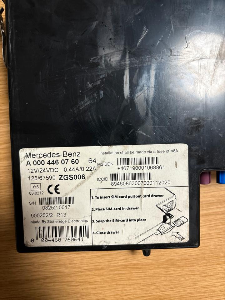 Mercedes-Benz FLEETBOARD ADVANCED Tachograph A0004460760 - Tachograf do Samochodów ciężarowych: zdjęcie 2 Mercedes-Benz FLEETBOARD ADVANCED Tachograph A0004460760 - Tachograf do Samochodów ciężarowych: zdjęcie 2