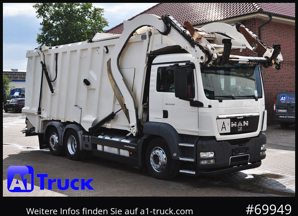 MAN TGS 26.320, Faun 533 Frontlader, Überkopflader Müllwagen, - Śmieciarka: zdjęcie 1 MAN TGS 26.320, Faun 533 Frontlader, Überkopflader Müllwagen, - Śmieciarka: zdjęcie 1