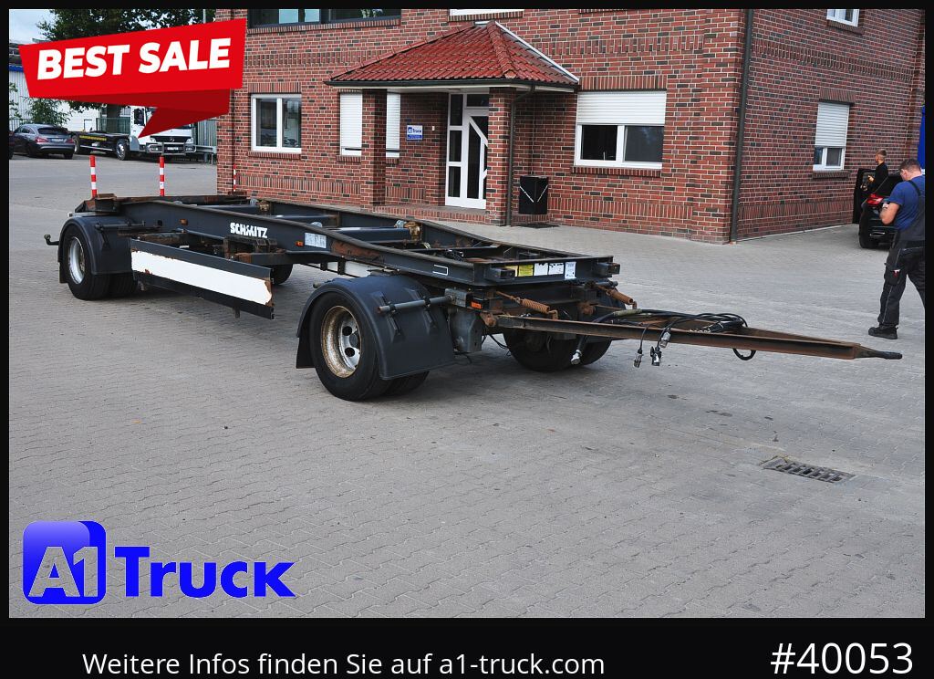 SCHMITZ ACF 20, Schlitten, zwillingsbereift, bis 7700mm Container - Przyczepa do hakowca/ Bramowca: zdjęcie 1 SCHMITZ ACF 20, Schlitten, zwillingsbereift, bis 7700mm Container - Przyczepa do hakowca/ Bramowca: zdjęcie 1