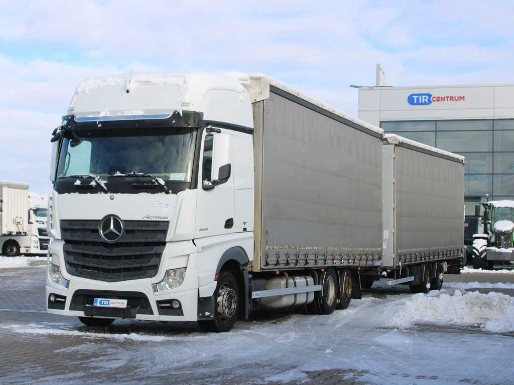 Mercedes-Benz Actros 2545, 6X2, EURO 6, AIR SUSPENSION, DRIVE-THROUGH + PANAV - Samochód ciężarowy plandeka: zdjęcie 1 Mercedes-Benz Actros 2545, 6X2, EURO 6, AIR SUSPENSION, DRIVE-THROUGH + PANAV - Samochód ciężarowy plandeka: zdjęcie 1