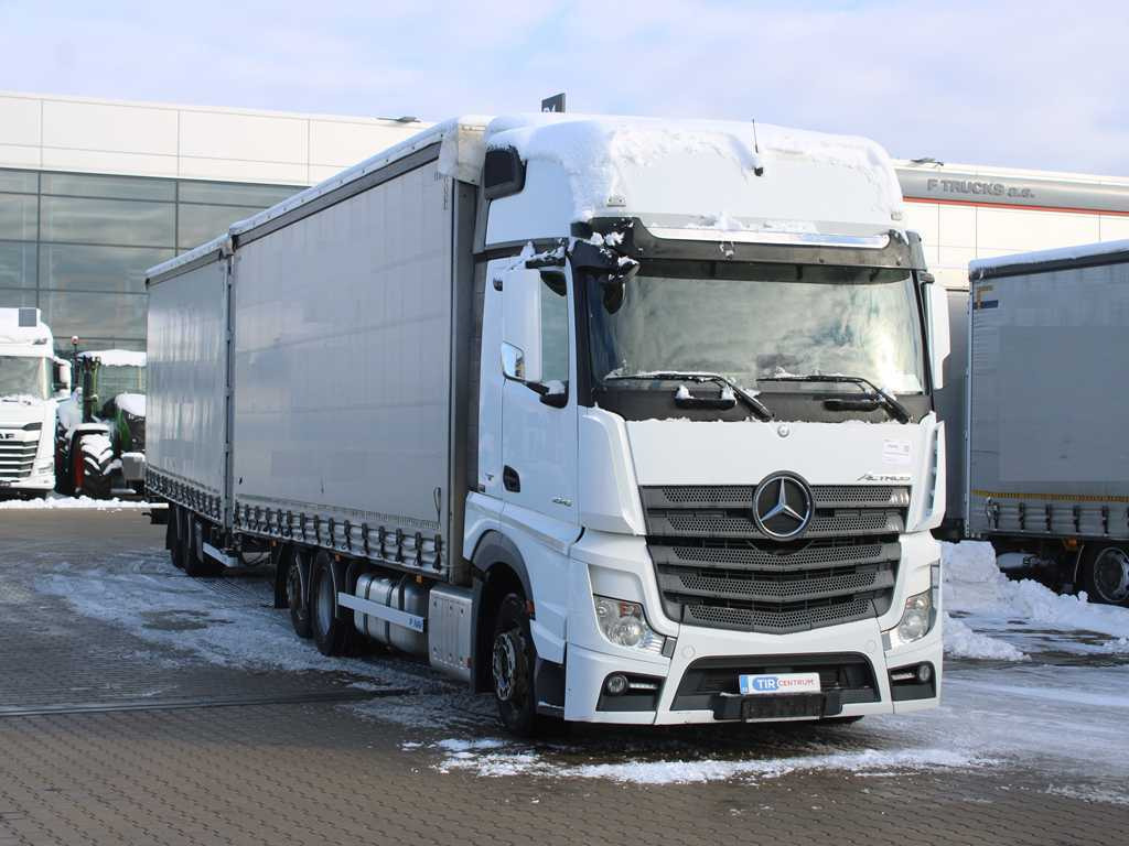 Mercedes-Benz Actros 2545, 6X2, EURO 6, AIR SUSPENSION, DRIVE-THROUGH + PANAV - Samochód ciężarowy plandeka: zdjęcie 3 Mercedes-Benz Actros 2545, 6X2, EURO 6, AIR SUSPENSION, DRIVE-THROUGH + PANAV - Samochód ciężarowy plandeka: zdjęcie 3