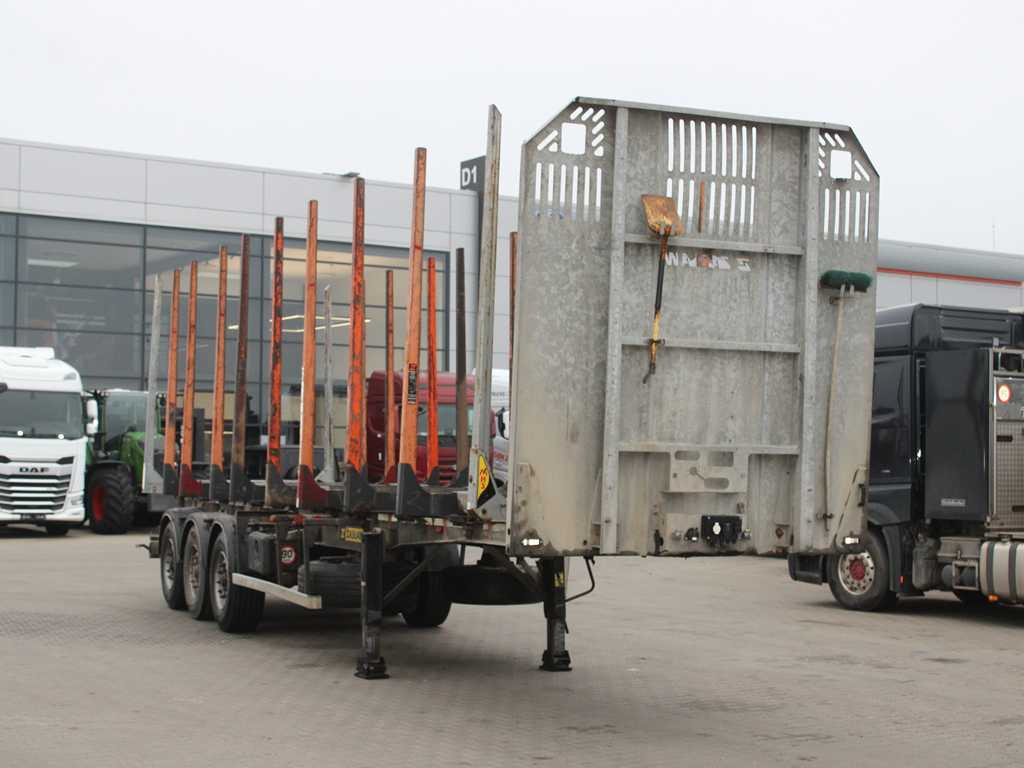 ZASŁAW D-651A, 2x LIFT AXLE, TYRES 80% - Naczepa do drewna: zdjęcie 3 ZASŁAW D-651A, 2x LIFT AXLE, TYRES 80% - Naczepa do drewna: zdjęcie 3