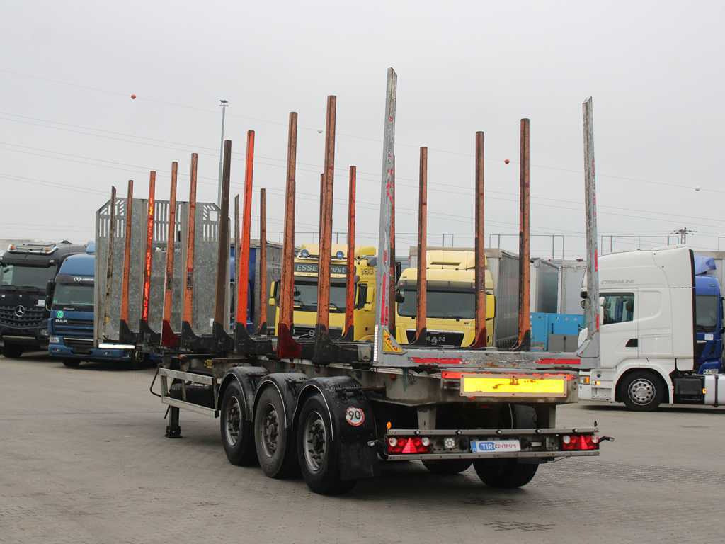 ZASŁAW D-651A, 2x LIFT AXLE, TYRES 80% - Naczepa do drewna: zdjęcie 5 ZASŁAW D-651A, 2x LIFT AXLE, TYRES 80% - Naczepa do drewna: zdjęcie 5