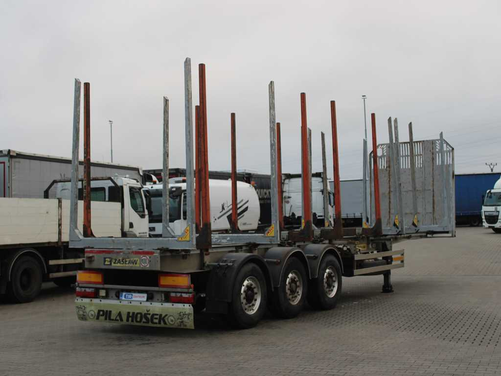 ZASŁAW D-651A, 2x LIFTING AXLE - Naczepa do drewna: zdjęcie 3 ZASŁAW D-651A, 2x LIFTING AXLE - Naczepa do drewna: zdjęcie 3