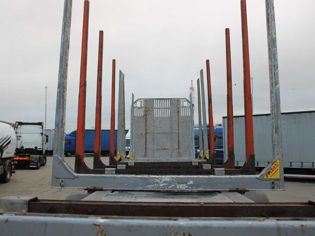 ZASŁAW D-651A, 2x LIFTING AXLE - Naczepa do drewna: zdjęcie 5 ZASŁAW D-651A, 2x LIFTING AXLE - Naczepa do drewna: zdjęcie 5