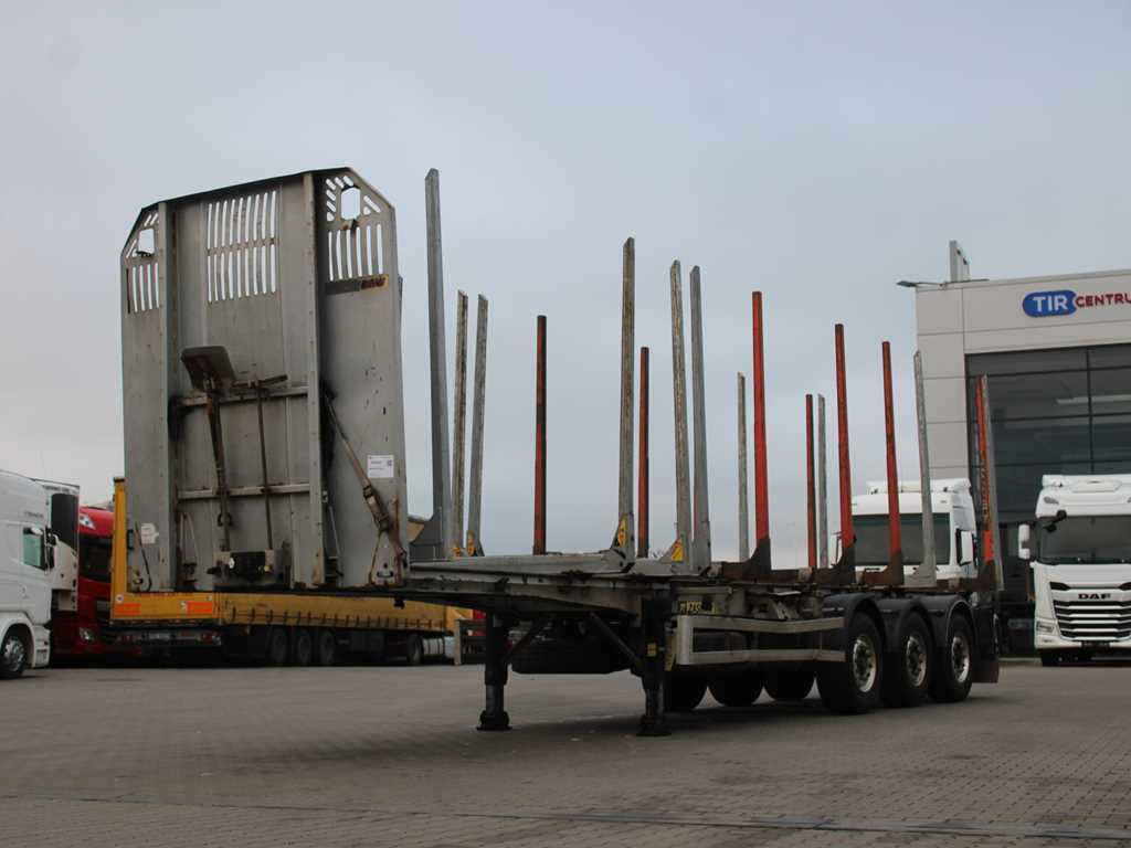 ZASŁAW D-651A, 2x LIFTING AXLE - Naczepa do drewna: zdjęcie 1 ZASŁAW D-651A, 2x LIFTING AXLE - Naczepa do drewna: zdjęcie 1