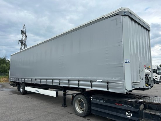 Krone 1-achs Auflieger, Heckabstützung XL Zertifikat, Edscha-Verdeck, - Naczepa plandeka: zdjęcie 3 Krone 1-achs Auflieger, Heckabstützung XL Zertifikat, Edscha-Verdeck, - Naczepa plandeka: zdjęcie 3