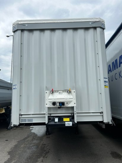 Krone 1-achs Auflieger, Heckabstützung XL Zertifikat, Edscha-Verdeck, - Naczepa plandeka: zdjęcie 2 Krone 1-achs Auflieger, Heckabstützung XL Zertifikat, Edscha-Verdeck, - Naczepa plandeka: zdjęcie 2