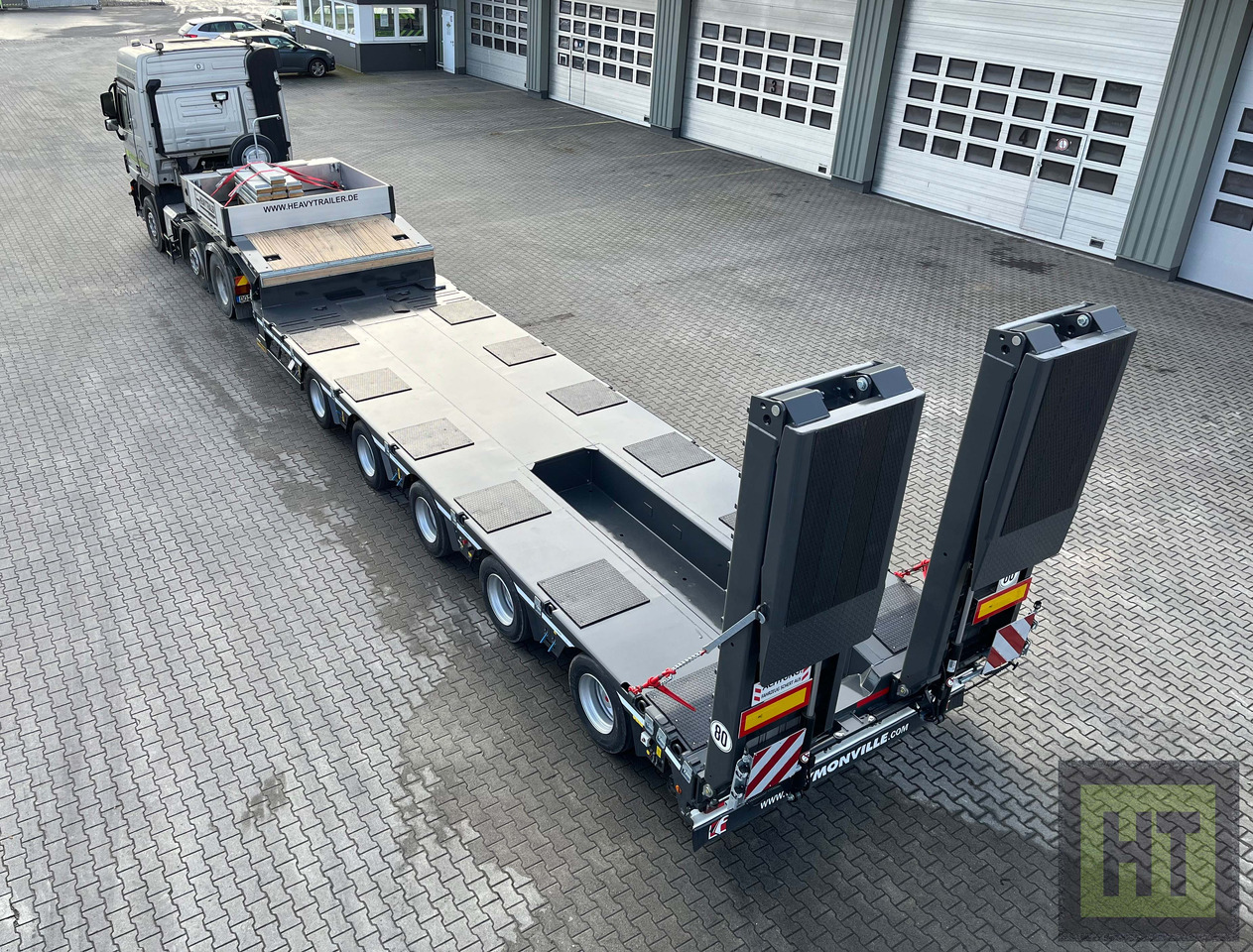 Faymonville 5-Achs-Tele-Semi mit Halbachsen "Twinaxle" und hydr. Rampen - Naczepa niskopodwoziowa: zdjęcie 2 Faymonville 5-Achs-Tele-Semi mit Halbachsen "Twinaxle" und hydr. Rampen - Naczepa niskopodwoziowa: zdjęcie 2