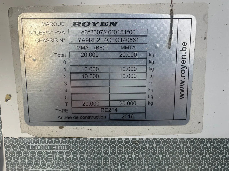 Przyczepa platforma/ Skrzyniowa Royen RW2F4 2-ASSIGE OPEN LAADBAAK AANHANGWAGEN: zdjęcie 13 Przyczepa platforma/ Skrzyniowa Royen RW2F4 2-ASSIGE OPEN LAADBAAK AANHANGWAGEN: zdjęcie 13