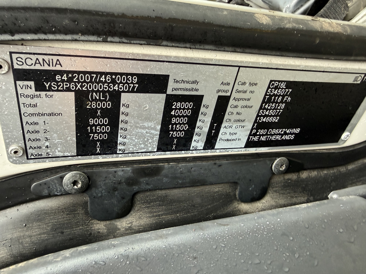 Scania P280 6X2*4 - Samochód ciężarowe pod zabudowę: zdjęcie 3 Scania P280 6X2*4 - Samochód ciężarowe pod zabudowę: zdjęcie 3