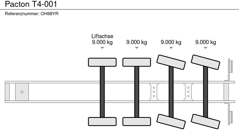 Naczepa platforma/ Burtowa Pacton T4-001: zdjęcie 10