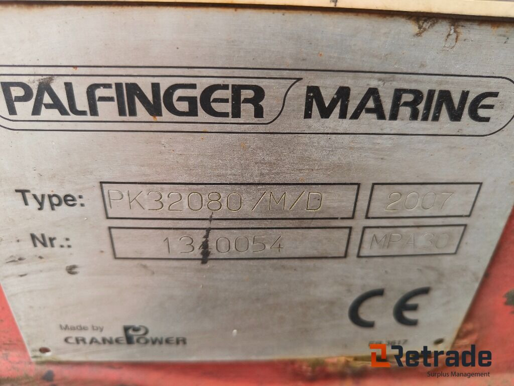 Palfinger PK32080, Rep/dele objekt. - Żuraw przeładunkowy: zdjęcie 4 Palfinger PK32080, Rep/dele objekt. - Żuraw przeładunkowy: zdjęcie 4