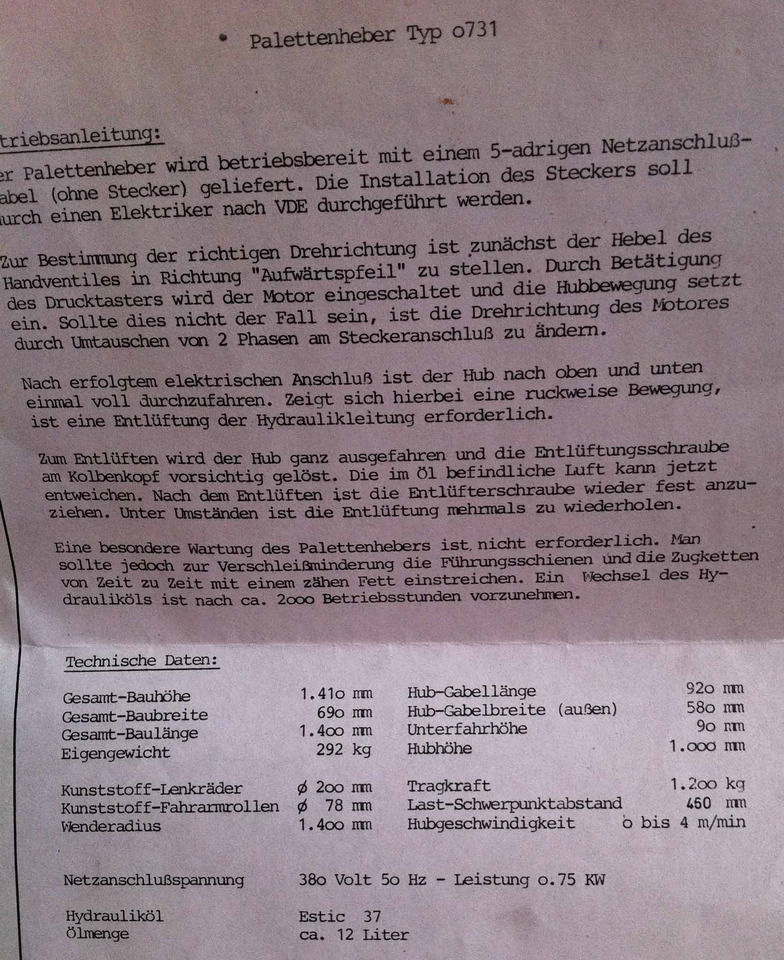 Two electric pallet lifters Butler 1200 - Wózek paletowy: zdjęcie 4 Two electric pallet lifters Butler 1200 - Wózek paletowy: zdjęcie 4