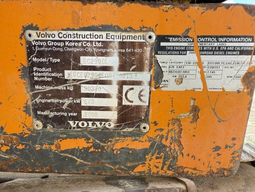 Volvo EC290CL - Koparka gąsienicowa: zdjęcie 5 Volvo EC290CL - Koparka gąsienicowa: zdjęcie 5