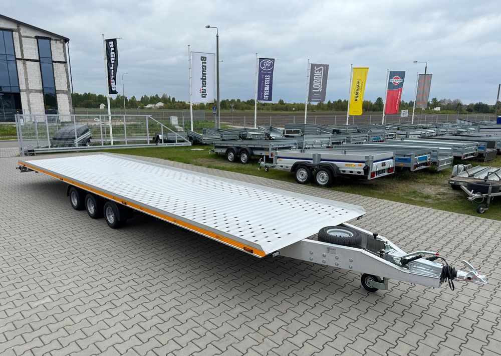 GROMEX laweta aluminiowa | 850x210cm | DMC 3500kg | platforma na 2 auta | 3 osie AL-KO | OŚWIETLENIE LED - Przyczepa do przewozu samochodów: zdjęcie 4 GROMEX laweta aluminiowa | 850x210cm | DMC 3500kg | platforma na 2 auta | 3 osie AL-KO | OŚWIETLENIE LED - Przyczepa do przewozu samochodów: zdjęcie 4