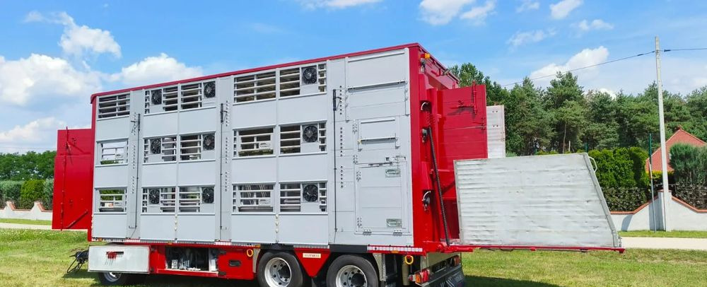 Pezzaioli RBA 32/TRZYOSIOWA PRZYCZEPA-2XBYDŁO,3X TRZODA/HYDRAULICZNIE PODNOSZONY DACH I PODŁOGI / OŚ ŚRODKOWA PODNOSZONA - Przyczepa do przewozu zwierząt: zdjęcie 2 Pezzaioli RBA 32/TRZYOSIOWA PRZYCZEPA-2XBYDŁO,3X TRZODA/HYDRAULICZNIE PODNOSZONY DACH I PODŁOGI / OŚ ŚRODKOWA PODNOSZONA - Przyczepa do przewozu zwierząt: zdjęcie 2