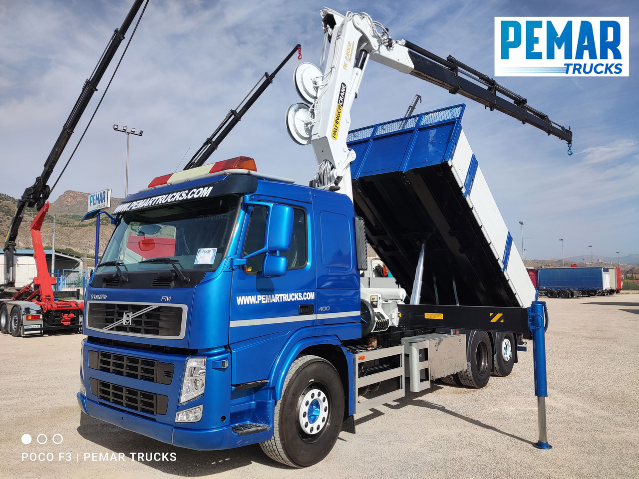 VOLVO FM 400 6X2 GRUA PALFINGER PK 23002 BASCULANTE - Wywrotka, Samochod ciężarowy z HDS: zdjęcie 1 VOLVO FM 400 6X2 GRUA PALFINGER PK 23002 BASCULANTE - Wywrotka, Samochod ciężarowy z HDS: zdjęcie 1