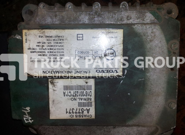 VOLVO FH16, D16C engine type engine control unit, 20520547, 20577131, control unit - ECU do Samochodów ciężarowych: zdjęcie 1 VOLVO FH16, D16C engine type engine control unit, 20520547, 20577131, control unit - ECU do Samochodów ciężarowych: zdjęcie 1