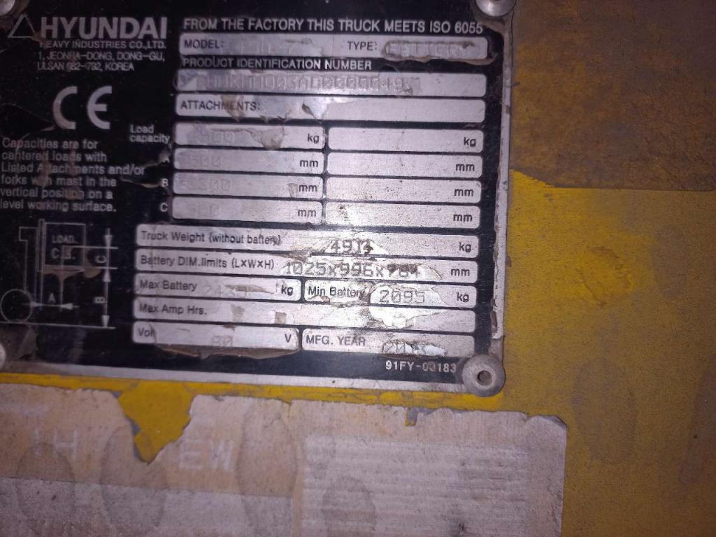 Hyundai 45B-7 ac - Wózek widłowy elektryczny: zdjęcie 5 Hyundai 45B-7 ac - Wózek widłowy elektryczny: zdjęcie 5