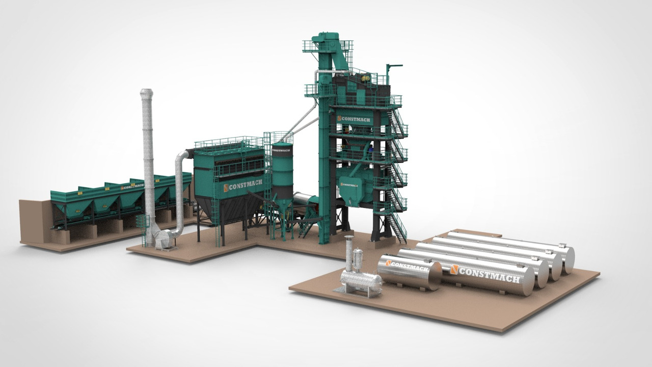 Constmach Stationary Asphalt Plant Delivered in Stock 2 Year Warranty - Asfaltownia: zdjęcie 1 Constmach Stationary Asphalt Plant Delivered in Stock 2 Year Warranty - Asfaltownia: zdjęcie 1