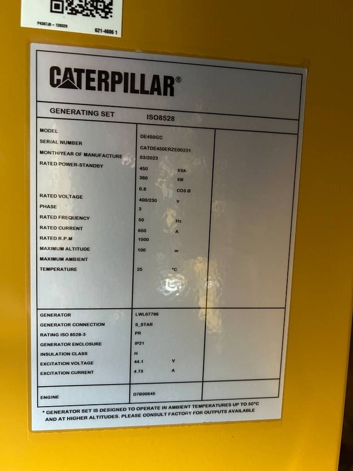Nowy Generator budowlany CAT DE450GC - 450 kVA Stand-by Generator - DPX-18219: zdjęcie 6 Nowy Generator budowlany CAT DE450GC - 450 kVA Stand-by Generator - DPX-18219: zdjęcie 6
