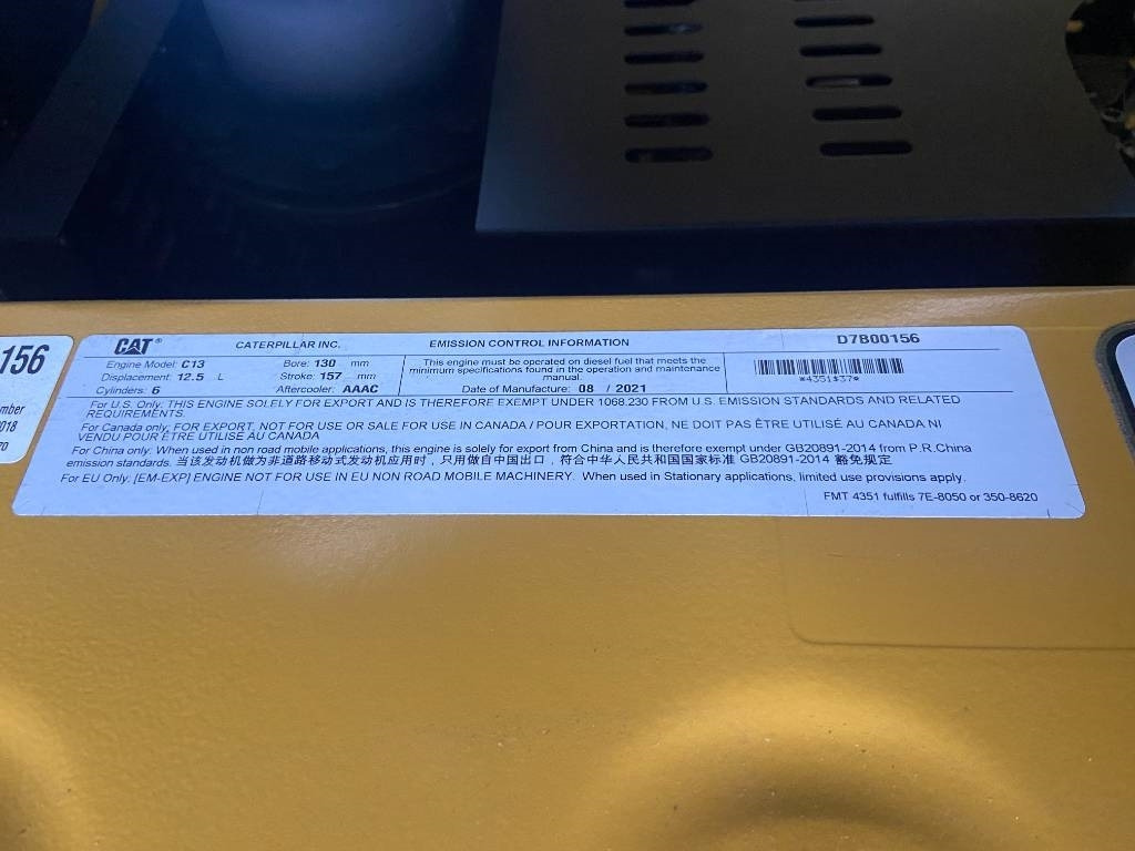 Nowy Generator budowlany CAT DE550GC - 550 kVA Stand-by Generator - DPX-18221: zdjęcie 17 Nowy Generator budowlany CAT DE550GC - 550 kVA Stand-by Generator - DPX-18221: zdjęcie 17