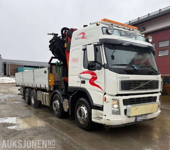 2006 Volvo FM 400 8x2 med PALFINGER PK 44002 og 8 hydrauliske seksjoner, Vinsj, Båtstøter, hydraulisk platform bredding opp til 3.05meter, 7 meter planlengde! - Samochod ciężarowy z HDS: zdjęcie 3 2006 Volvo FM 400 8x2 med PALFINGER PK 44002 og 8 hydrauliske seksjoner, Vinsj, Båtstøter, hydraulisk platform bredding opp til 3.05meter, 7 meter planlengde! - Samochod ciężarowy z HDS: zdjęcie 3
