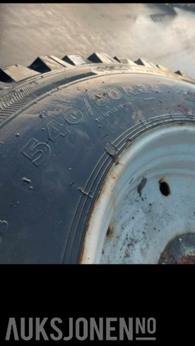 2015 2 stk. traktordekk med felg – 540/80R38 - Maszyna rolnicza: zdjęcie 3 2015 2 stk. traktordekk med felg – 540/80R38 - Maszyna rolnicza: zdjęcie 3