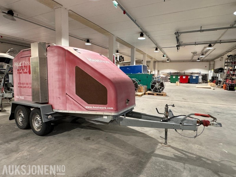 2010 HeatWork HW 3600 Mobilt varmekraftverk med diverse matter og 5 stk CliWi air systems 300 - Osprzęt do Maszyn budowlanych: zdjęcie 3 2010 HeatWork HW 3600 Mobilt varmekraftverk med diverse matter og 5 stk CliWi air systems 300 - Osprzęt do Maszyn budowlanych: zdjęcie 3