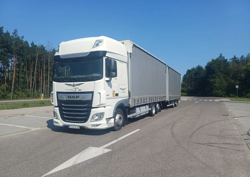 DAF XF 480 SUPER SPACE CAB / ZESTAW TANDEM PRZEJAZDOWY 120 M3 / SSC / ACC /EURO 6 - Samochód ciężarowy plandeka: zdjęcie 5 DAF XF 480 SUPER SPACE CAB / ZESTAW TANDEM PRZEJAZDOWY 120 M3 / SSC / ACC /EURO 6 - Samochód ciężarowy plandeka: zdjęcie 5