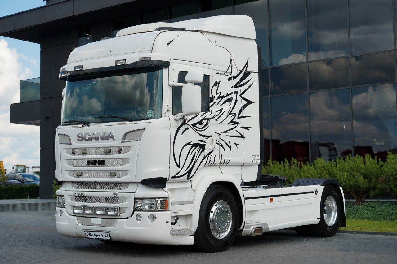 Scania R 580 / V8 / RETARDER / CAŁA NA PODUSZKACH - Ciągnik siodłowy: zdjęcie 2 Scania R 580 / V8 / RETARDER / CAŁA NA PODUSZKACH - Ciągnik siodłowy: zdjęcie 2