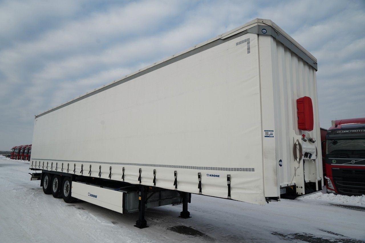 Krone FIRANKA / 2024 ROK / KOSZ NA PALETY / 2 OSIE POD - Naczepa plandeka: zdjęcie 2 Krone FIRANKA / 2024 ROK / KOSZ NA PALETY / 2 OSIE POD - Naczepa plandeka: zdjęcie 2