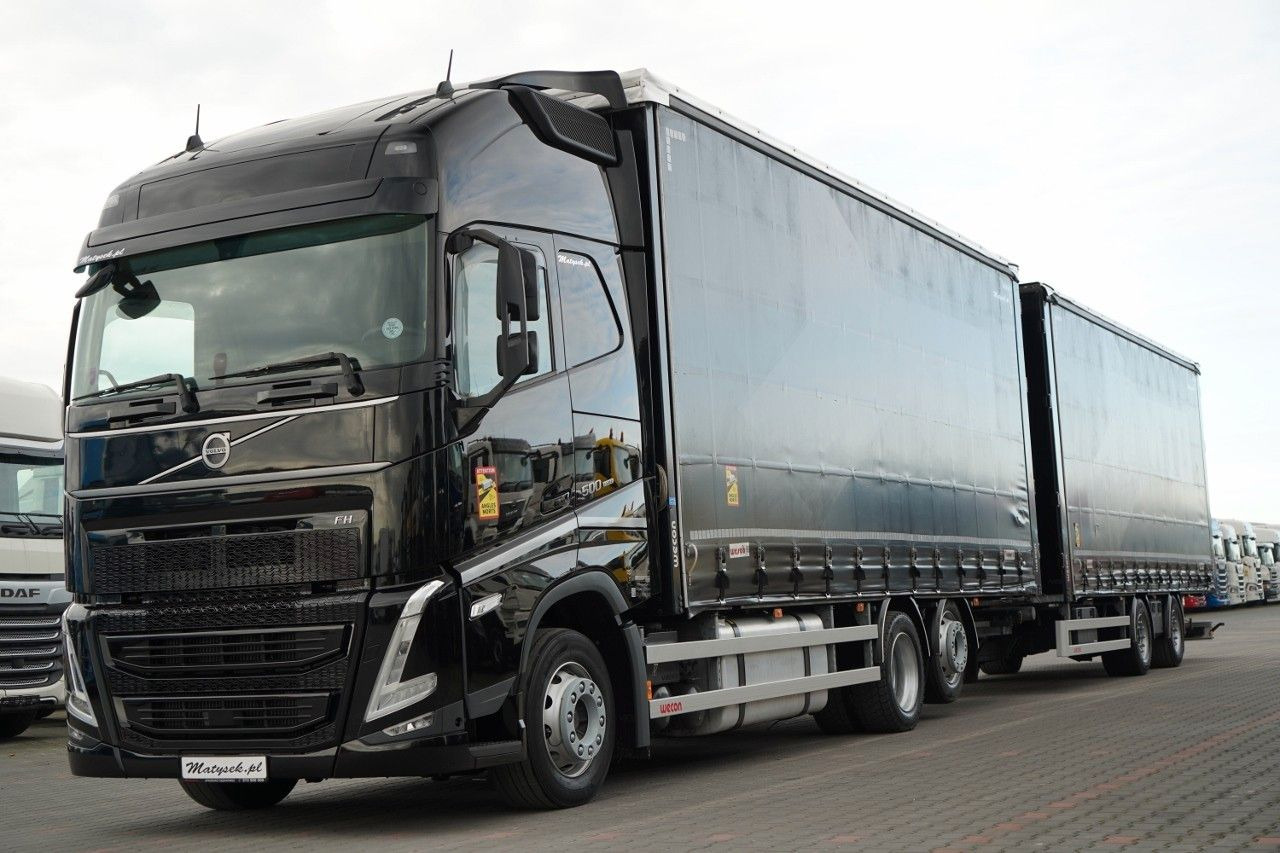 Volvo FH 500 / I-SAVE / XL / ZESTAW TANDEM PRZEJAZDOWY - Samochód ciężarowy plandeka: zdjęcie 1 Volvo FH 500 / I-SAVE / XL / ZESTAW TANDEM PRZEJAZDOWY - Samochód ciężarowy plandeka: zdjęcie 1