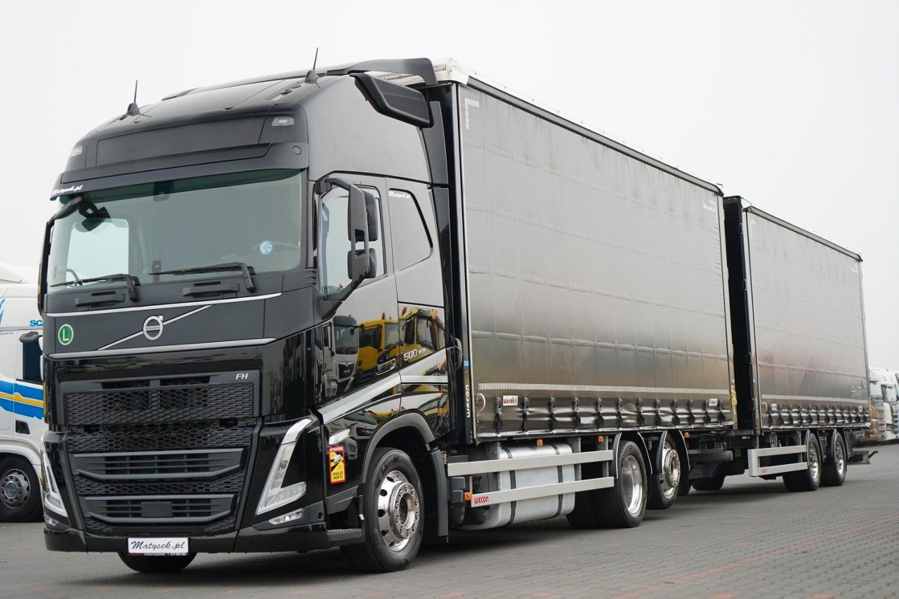 Volvo FH 500 /XXL / ZESTAW TANDEM PRZEJAZDOWY 120 M3 / - Samochód ciężarowy plandeka, Przyczepa z plandeką: zdjęcie 1 Volvo FH 500 /XXL / ZESTAW TANDEM PRZEJAZDOWY 120 M3 / - Samochód ciężarowy plandeka, Przyczepa z plandeką: zdjęcie 1
