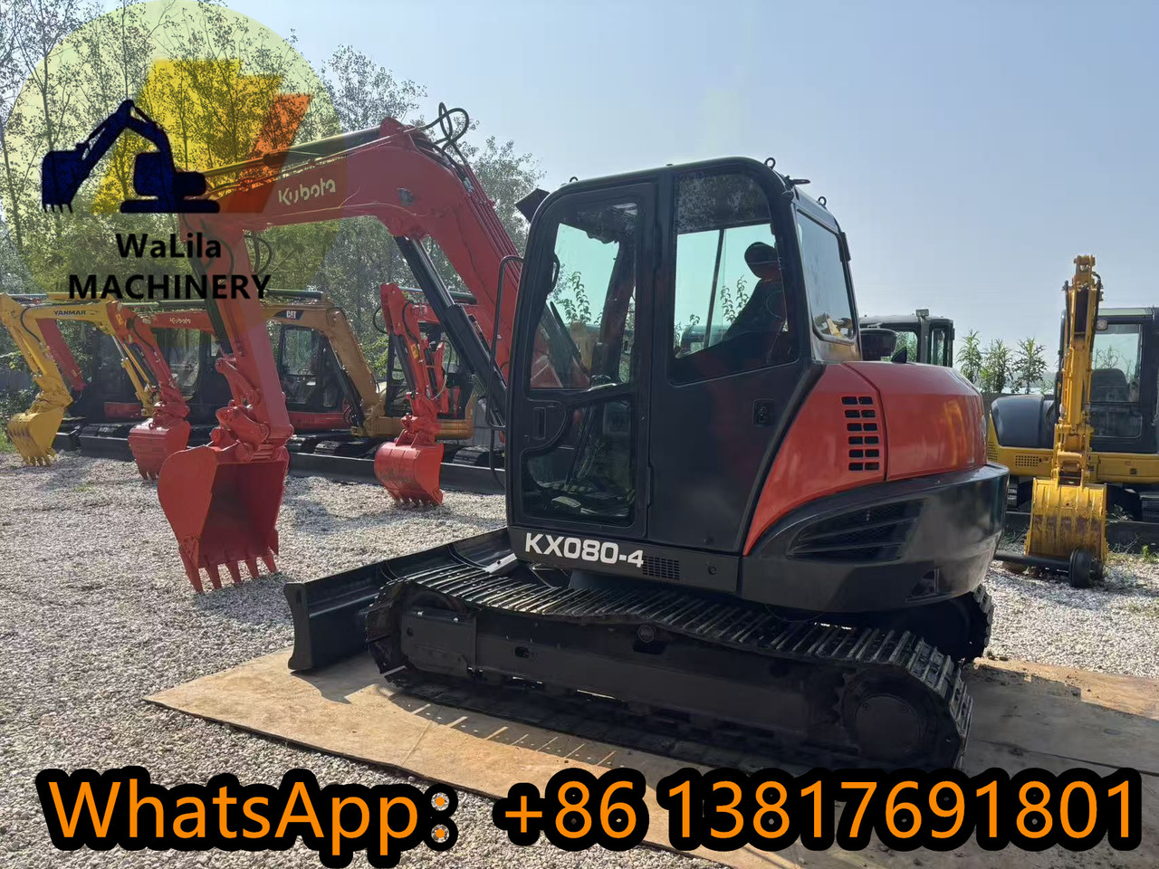 KUBOTA KX080-4 - Minikoparka: zdjęcie 4 KUBOTA KX080-4 - Minikoparka: zdjęcie 4