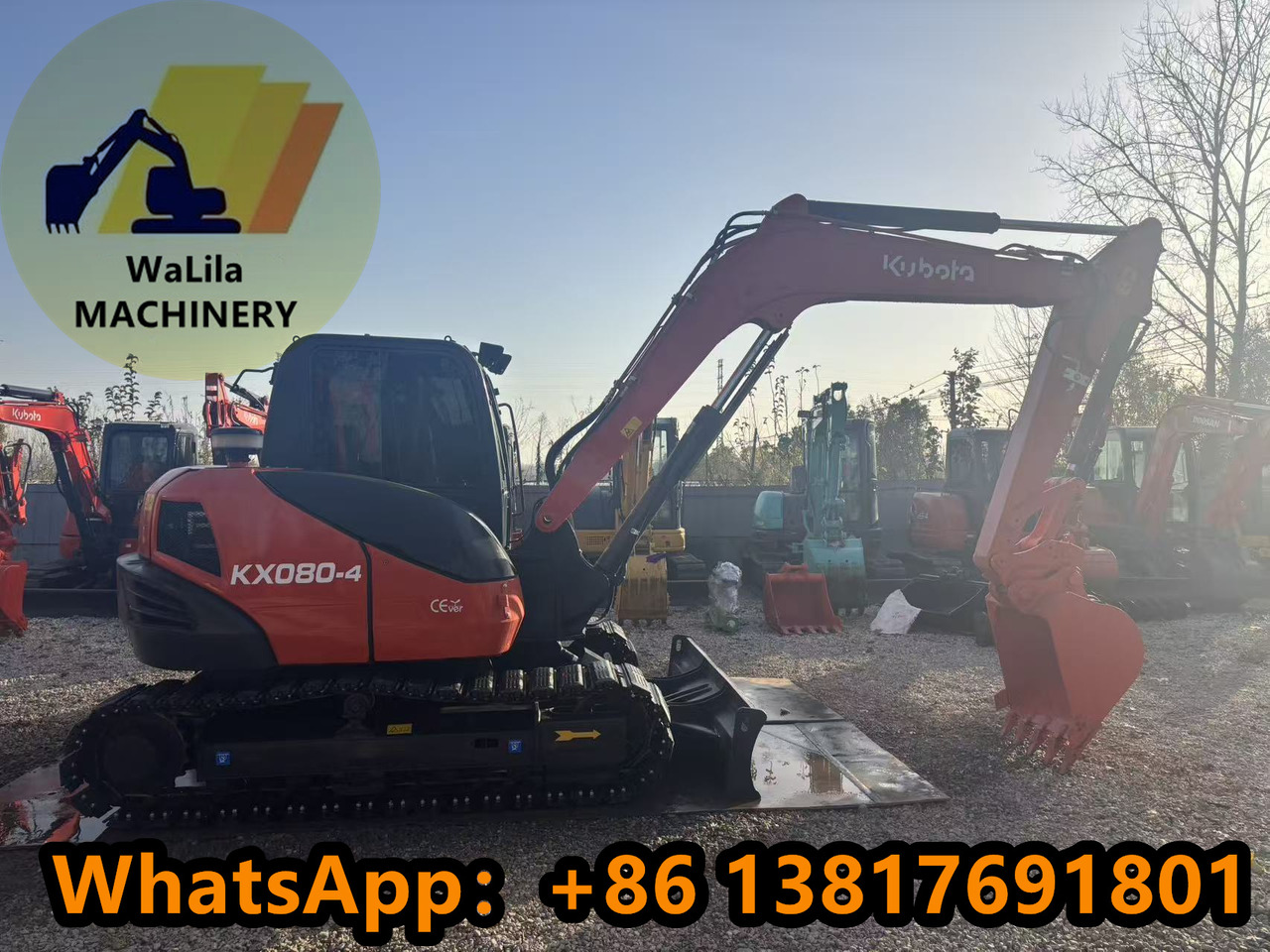 KUBOTA KX080-4 - Minikoparka: zdjęcie 1 KUBOTA KX080-4 - Minikoparka: zdjęcie 1