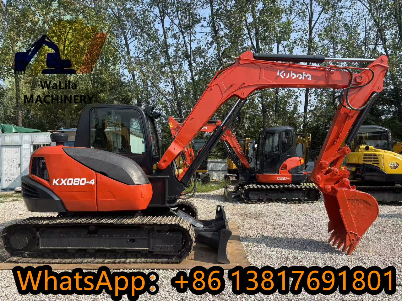 KUBOTA KX080-4 - Minikoparka: zdjęcie 1 KUBOTA KX080-4 - Minikoparka: zdjęcie 1