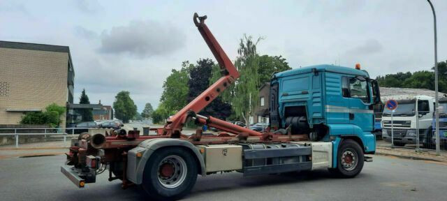 Ciężarówka hakowiec, Samochod ciężarowy z HDS MAN TGS 18.440 Abroller mit Funk +Kran vor: zdjęcie 6 Ciężarówka hakowiec, Samochod ciężarowy z HDS MAN TGS 18.440 Abroller mit Funk +Kran vor: zdjęcie 6