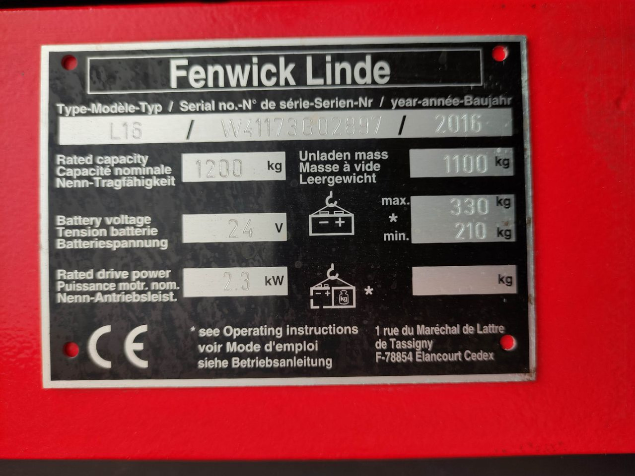 Linde L16-1173 - Wózek wys. podnoszenia: zdjęcie 5 Linde L16-1173 - Wózek wys. podnoszenia: zdjęcie 5